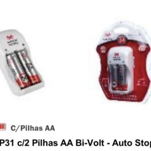 Car. Pilha mox com 2 pilhas AA  CP31