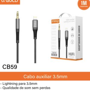 Cabo auxiliar 3.5mm CB59