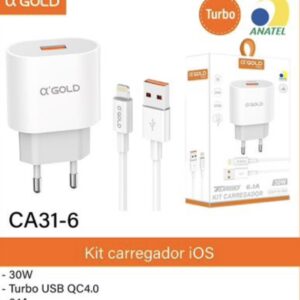 Kit carregador turbo iOS CA31-6