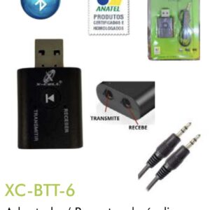 Adp Receptor de áudio Bluetooth XC-BTT-6