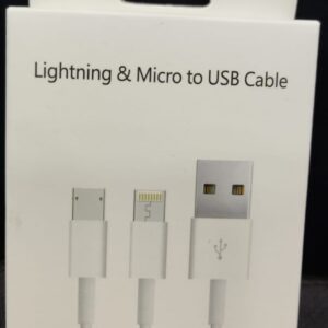 CABO LIGHTNING E MICRO TO USB CABLE