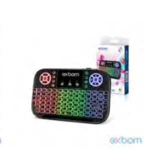 Mini teclado sem fio com LED BK-BTi8s