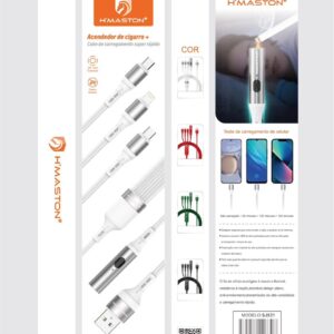 Cabo 4 em 1 acendedor de cigarro