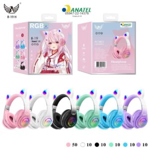 Fone de Gatinho B-19 RGB