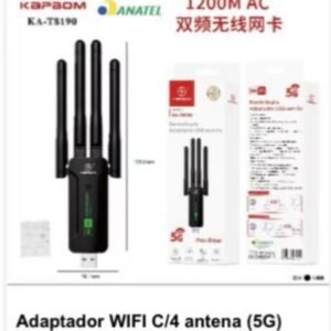 Adptador WIFI C/4 antena 5G 1200M