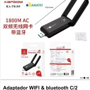 Adptdor Wifi Bluetooth C/2 antena 5G 1800m